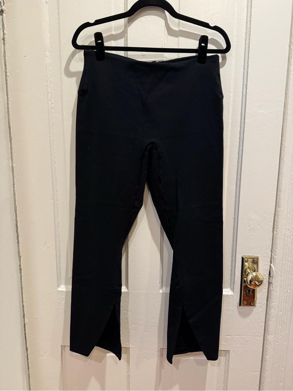 Spank The Perfect Front Slit Legging, Black, 1X